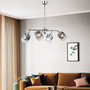 Opviq Derma - 51-04 Candelabro Cromado con Tapa de Vidrio